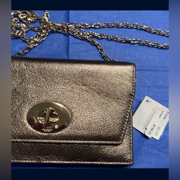 Coach NWT Crossbody bag gold/ dust bag - Picture 8 of 12